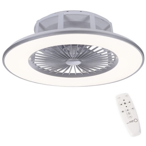 Leuchten Direkt 14646-55 - LED Dimbar taklampa med fläkt MICHAEL LED/29W/230V + fjärrkontroll
