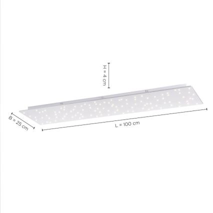 Leuchten Direkt 14672-55 - LED ljusreglerad taklampa  SPARKLE LED/18W/230V 2700-5000K + fjärrkontroll 