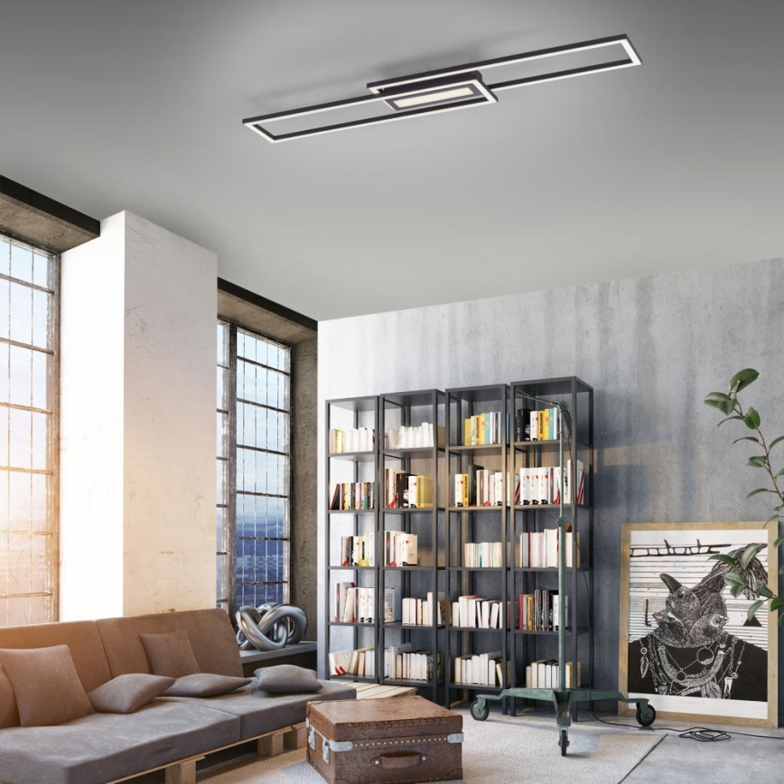 Leuchten Direkt 14696-18 - LED dimbar taklampa ASMIN LED/45W/230V svart