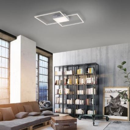 Leuchten Direkt 14712-55-LED ljusreglerad taklampa  ASMIN LED/42W/230V + fjärrkontroll