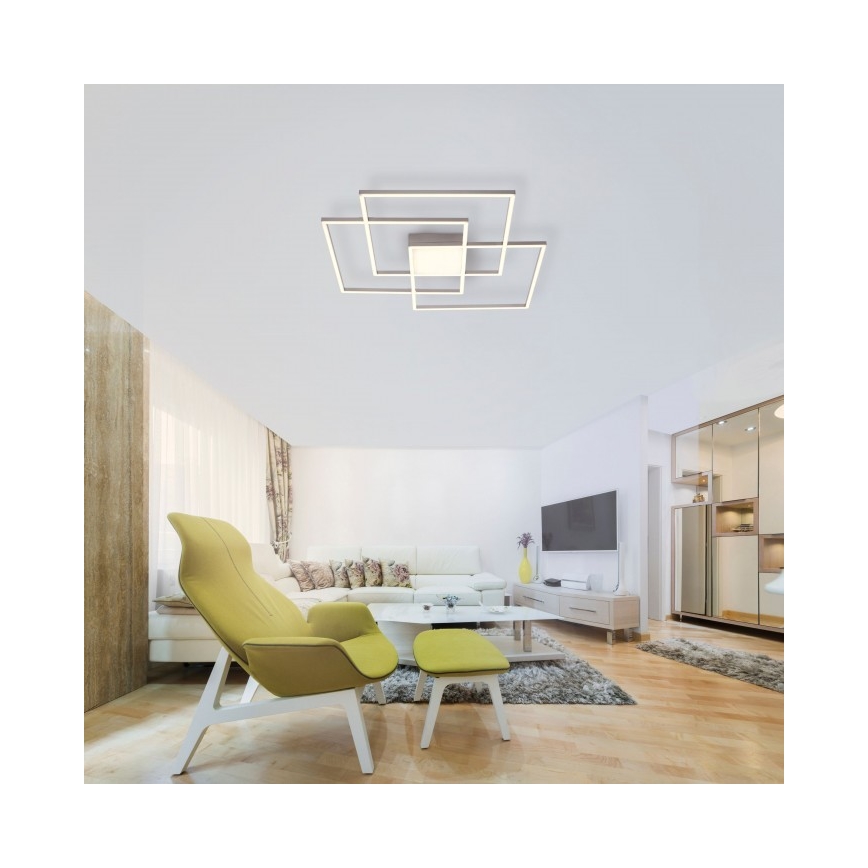 Leuchten Direkt 14713-55 - LED ljusreglerad fastsatt Ljuskrona  ASMIN LED/45W/230V + fjärrkontroll