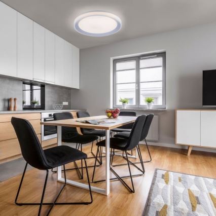 Leuchten Direkt 15110-21 - LEDRGB ljusreglerad taklampa  LENI LOLASMART LED/40W/230V + fjärrkontroll