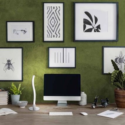 Leuchten Direkt 15128-55 - LED bordslampa  WAWE LED/3W/230V matt krom