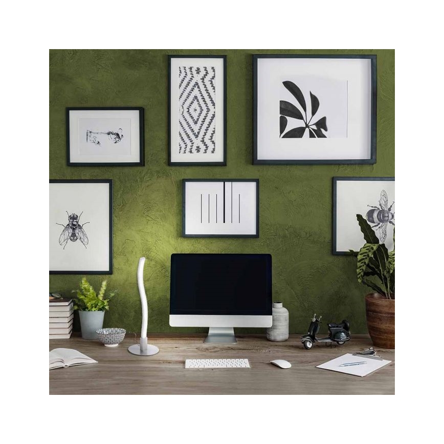 Leuchten Direkt 15128-55 - LED bordslampa  WAWE LED/3W/230V matt krom