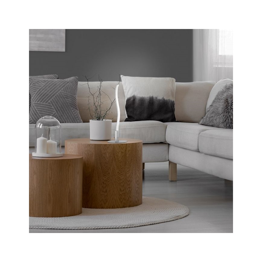 Leuchten Direkt 15128-55 - LED bordslampa  WAWE LED/3W/230V matt krom