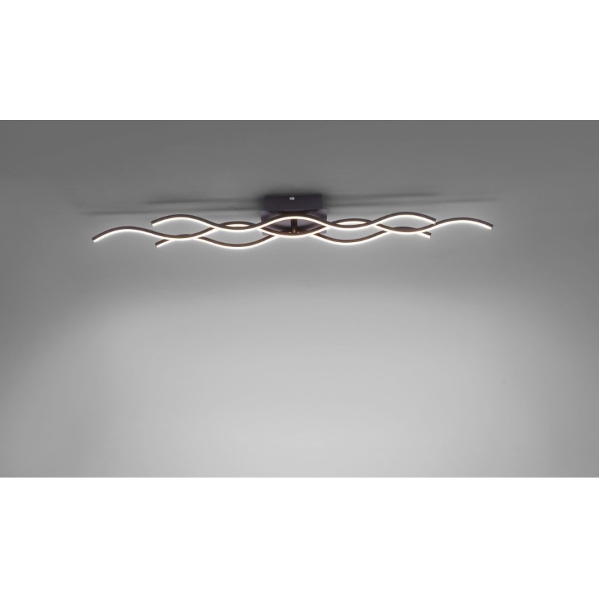 Leuchten Direkt 15166-18 - LED fastsatt Ljuskrona  WAWE LED/28W/230V svart