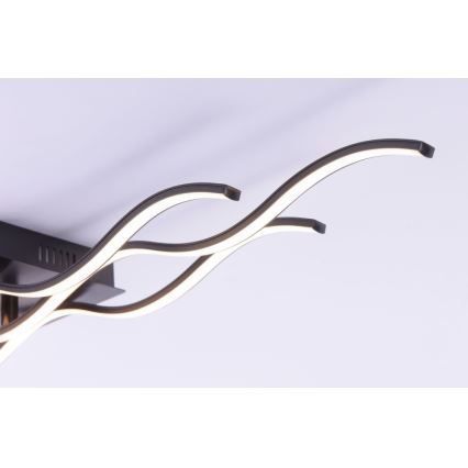 Leuchten Direkt 15166-18 - LED fastsatt Ljuskrona  WAWE LED/28W/230V svart