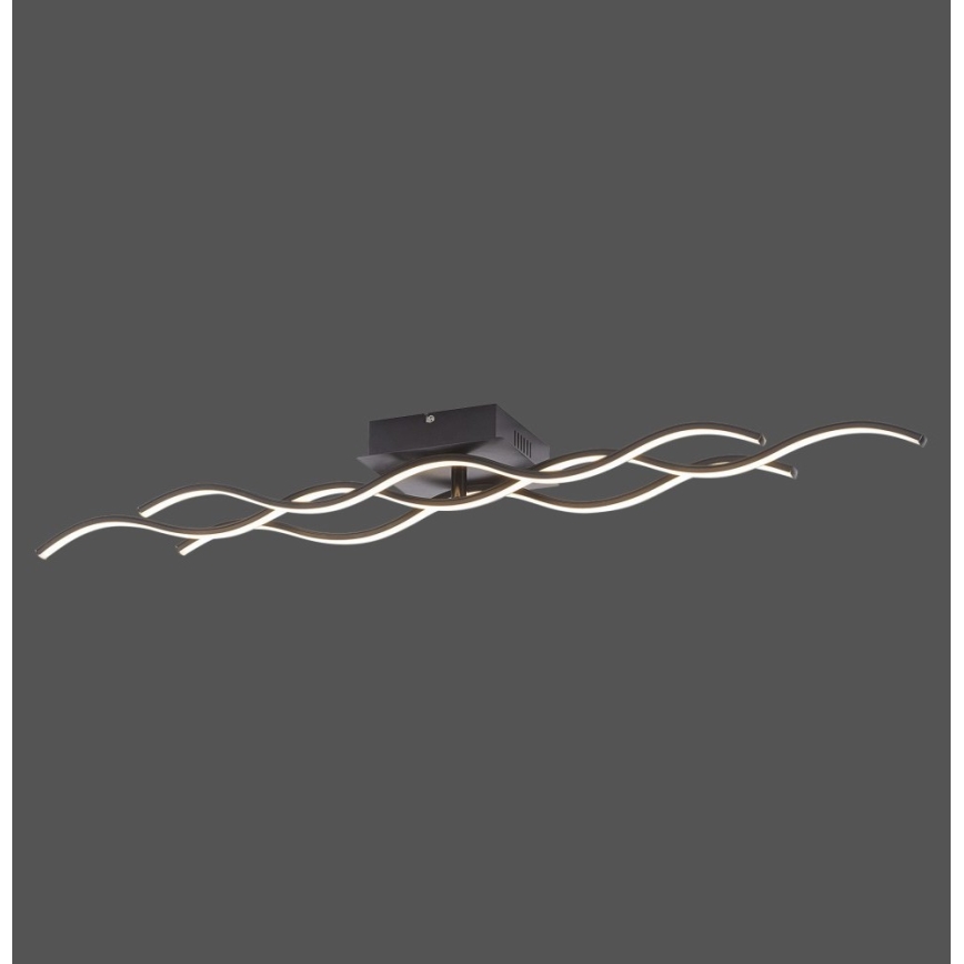 Leuchten Direkt 15166-18 - LED fastsatt Ljuskrona  WAWE LED/28W/230V svart