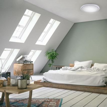 Leuchten Direkt 15220-16 - LEDRGB ljusreglerad taklampa  LUISA LED/28W/230V + fjärrkontroll 