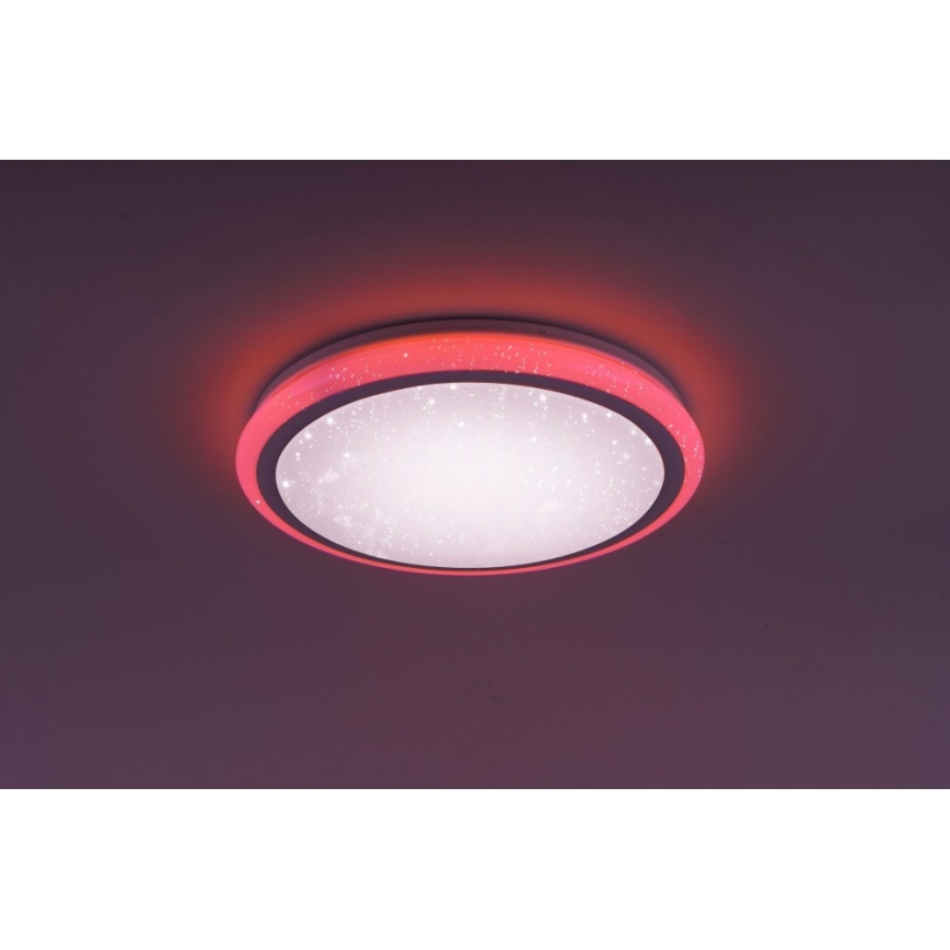 Leuchten Direkt 15220-16 - LEDRGB ljusreglerad taklampa  LUISA LED/28W/230V + fjärrkontroll 