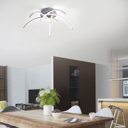 Leuchten Direkt 15340-55 - LED fäst ljuskrona VALERIE 5xLED/3,7W/230V