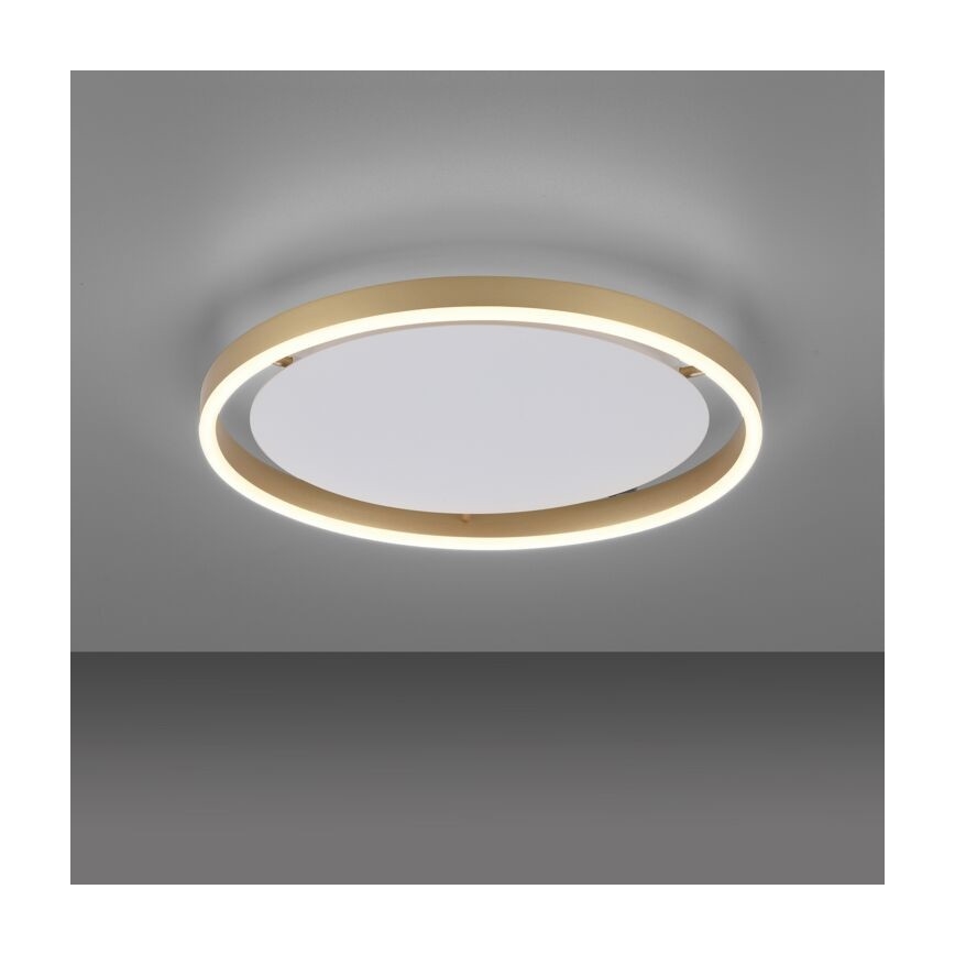 Leuchten Direkt 15392-60 - LED ljusreglerad taklampa RITUS LED/30W/230V mässing