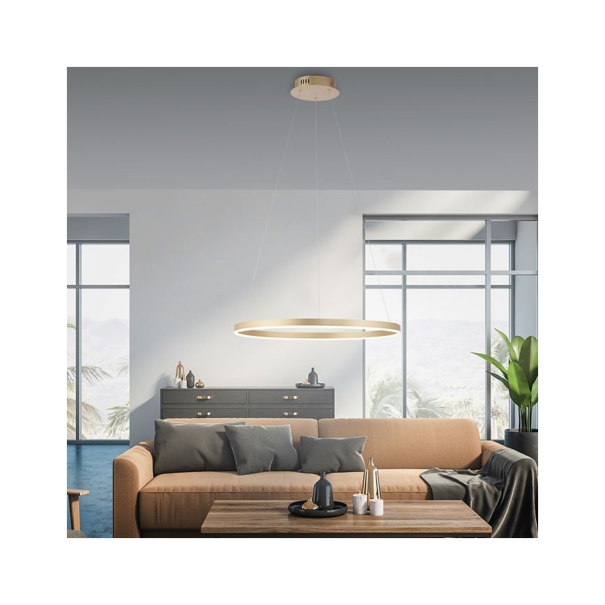 Leuchten Direkt 15394-60 - LED dimbar taklampa RITUS LED/30W/230V mässing