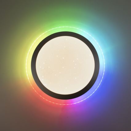 Leuchten Direkt 15411-21- LED RGB Dimbart takarmatur CYBA LED/26W/230V + fjärrkontroll