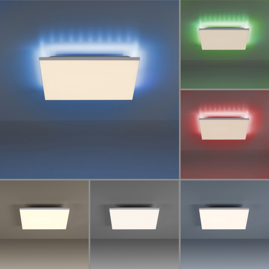 Leuchten Direkt 15561-16-LED RGB dimbar taklampa CONRAD 27W/230V+ fjärrkontroll