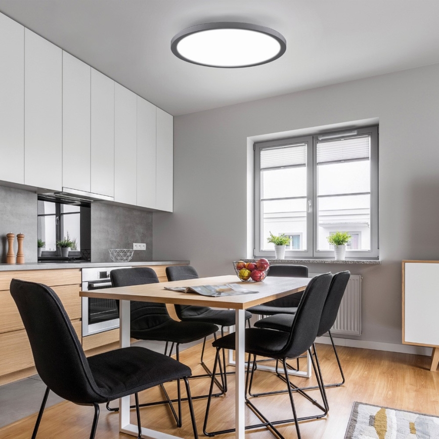 Leuchten Direkt 15571-18 - LED ljusreglerad taklampa  FLAT LED/23,5W/230V 2700-5000K + fjärrkontroll 