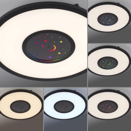 Leuchten Direkt 15572-18 - LED RGBW dimbar taklampa ASTRO LED/17,5W/230V 2700-5000K + fjärrkontroll