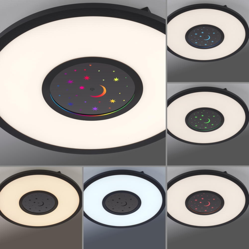 Leuchten Direkt 15572-18 - LED RGBW dimbar taklampa ASTRO LED/17,5W/230V 2700-5000K + fjärrkontroll