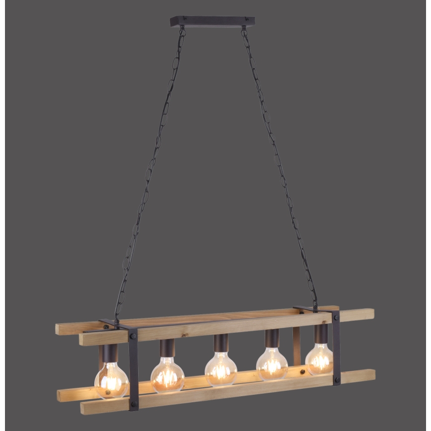 Leuchten Direkt 15685-79 - Ljuskrona på kedja EDITH 5xE27/60W/230V tall