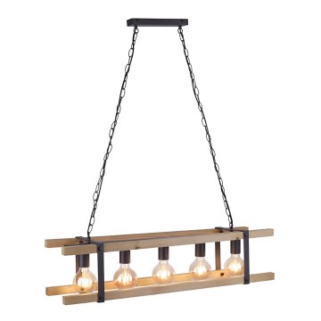 Leuchten Direkt 15685-79 - Ljuskrona på kedja EDITH 5xE27/60W/230V tall