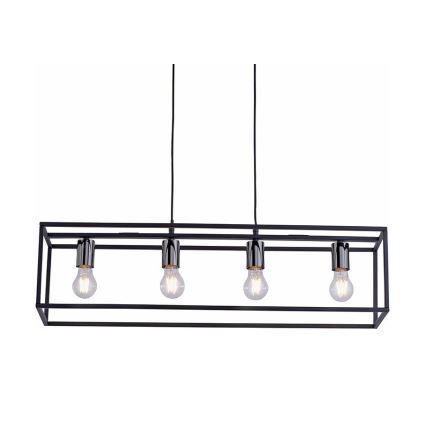 Leuchten Direkt 15854-18 - Ljusskrona med upphängningsrem  FABIO 4xE27/60W/230V