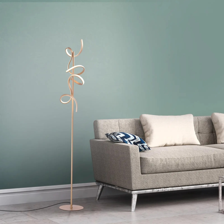 Leuchten Direkt 19031-60 - LED Ljusreglerad golvlampa CURLS LED/22W/230V