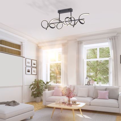 Leuchten Direkt 19032-18 - LED Dimbar Hängande Ljuskrona CURLS 3xLED/25,8W/230V