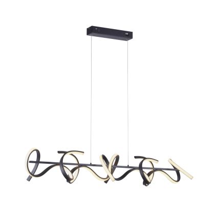 Leuchten Direkt 19033-18 - Dimbar LED-lampakrona med snöre CURLS 4xLED/10,2W/230V