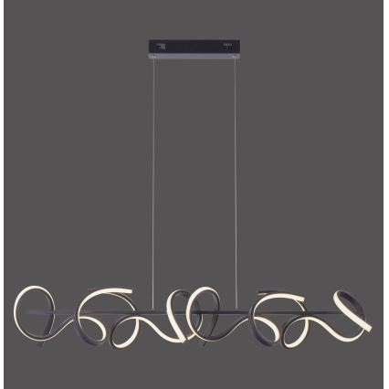 Leuchten Direkt 19033-18 - Dimbar LED-lampakrona med snöre CURLS 4xLED/10,2W/230V