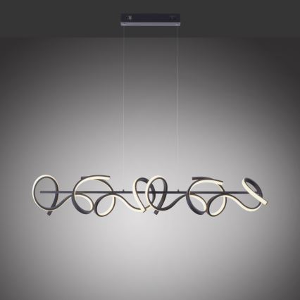Leuchten Direkt 19033-18 - Dimbar LED-lampakrona med snöre CURLS 4xLED/10,2W/230V