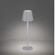 Leuchten Direkt 19250-16 - LED Utomhusdimbar uppladdningsbar bordslampa EURIA LED/3W/5V IP54 vit