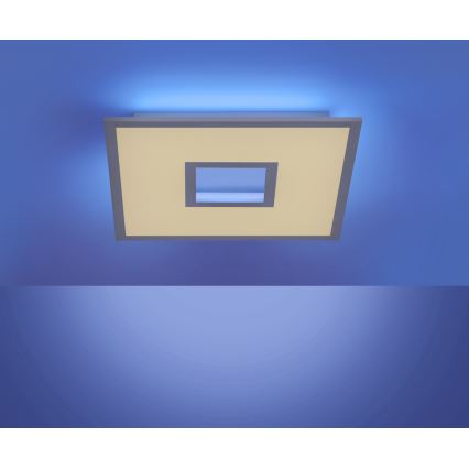 Leuchten Direkt 11645-16 - LED RGB dimbar taklampa RECESS LED/22,5W/230V + LED/5W + fjärrkontroll