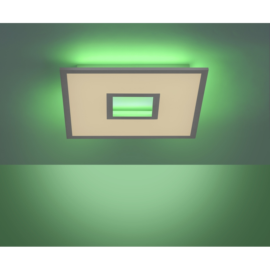 Leuchten Direkt 11645-16 - LED RGB dimbar taklampa RECESS LED/22,5W/230V + LED/5W + fjärrkontroll