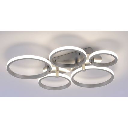 Leuchten Direkt 12112-55 - LED-ytmonterad taklampa JOHANNA 2xLED/11,5W/230V+2xLED/9W+LED/7W