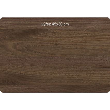 Li-Go 23607/O - Dimbar LED-bordsdekoration LED/12W/230V 20x22 cm valnöt/Yin Yang