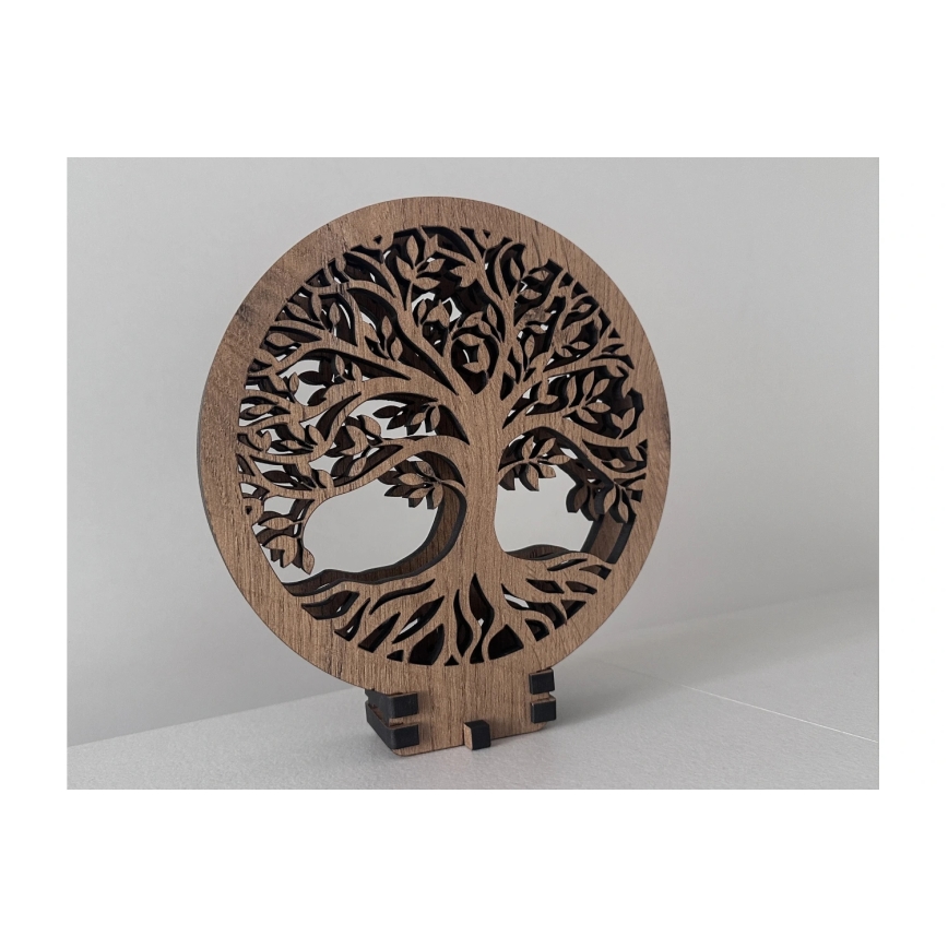 Li-Go 23648/DUB2 - Dimmbar LED bordsdekoration LED/12W/230V 30x31 cm ek/Livets träd