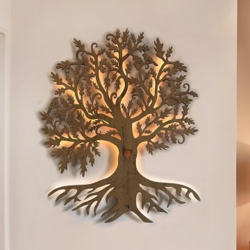 Li-Go 5729/DUB2 - LED väggdekoration med rörelsesensor LED/10W/5V 90x110 cm ek