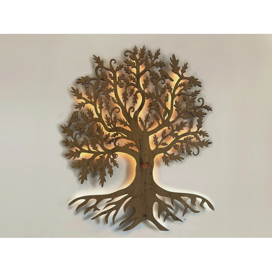 Li-Go 5729/DUB2 - LED väggdekoration med rörelsesensor LED/10W/5V 90x110 cm ek