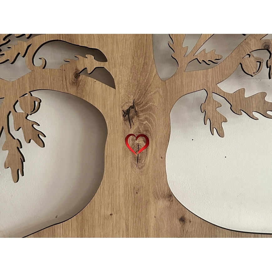 Li-Go 5729/DUB2 - LED väggdekoration med rörelsesensor LED/10W/5V 90x110 cm ek