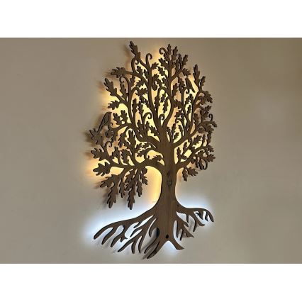 Li-Go 5739/DUB2 - LED dimbar väggdekoration LED/10W/230V 68x80 cm ek