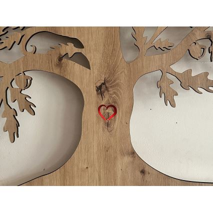 Li-Go 5742/DUB2 - dimmbar LED-väggdekoration LED/10W/230V 90x110 cm ek