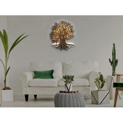 Li-Go 5747/DUB2 - LED dimbar väggdekoration LED/10W/230V 45x55 cm ek