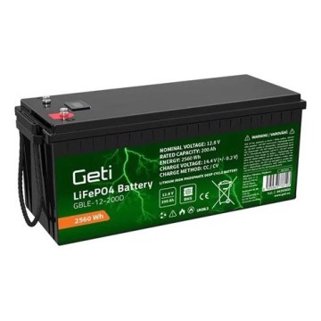 LiFePO4-batteri 12,8 V/200 Ah