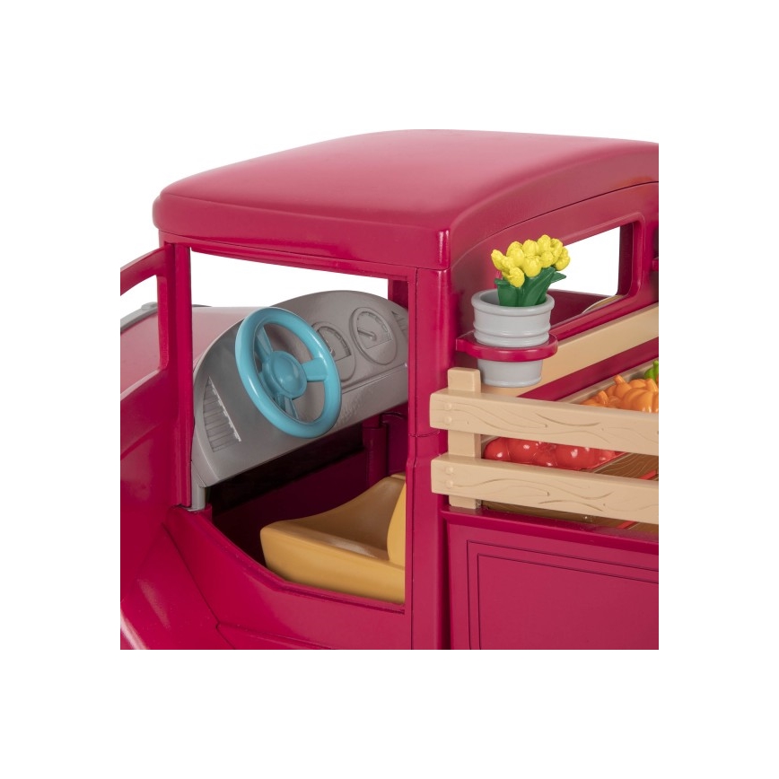 Li'l Woodzeez - Toy kit famer's lastbil med food stand 3xAAA