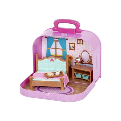 Li'l Woodzeez - Suitcase playset bedroom