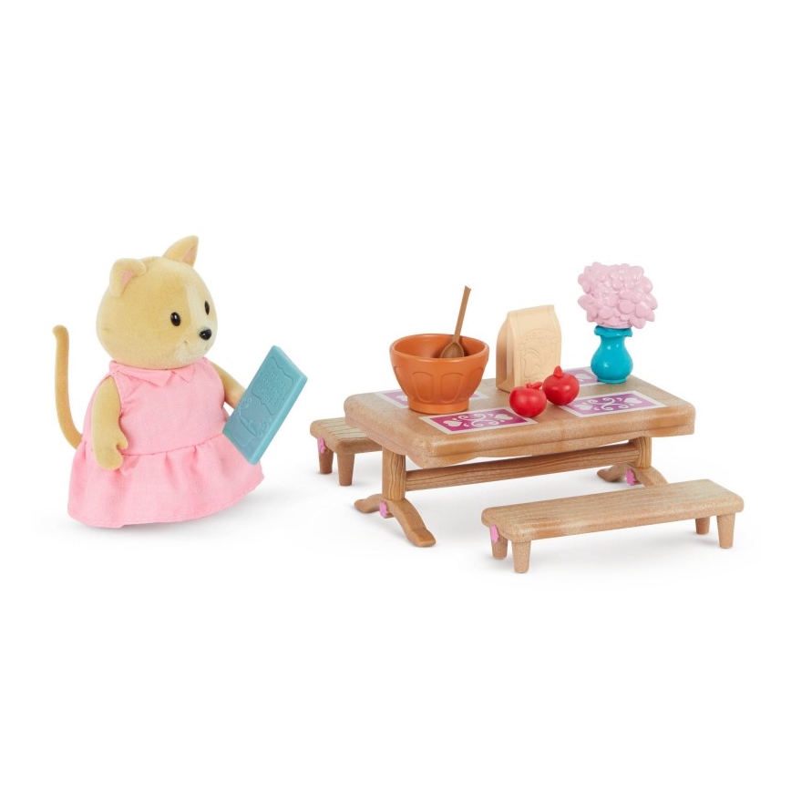 Li'l Woodzeez - Toy kit bedroom och dining room furniture