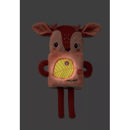 Lilliputiens - Barntextil glödande bok hjort Stella