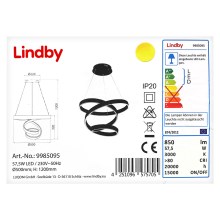 Lindby - LED ljuskrona med textilsladd OLADA LED/57,5W/230V