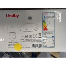 Lindby - LED ljusreglerad ljuskrona på textilsladd LUCY LED/37W/230V