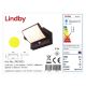Lindby - LED solcell väggbelysning med sensor SHERIN LED/3,7W/3,7V IP54